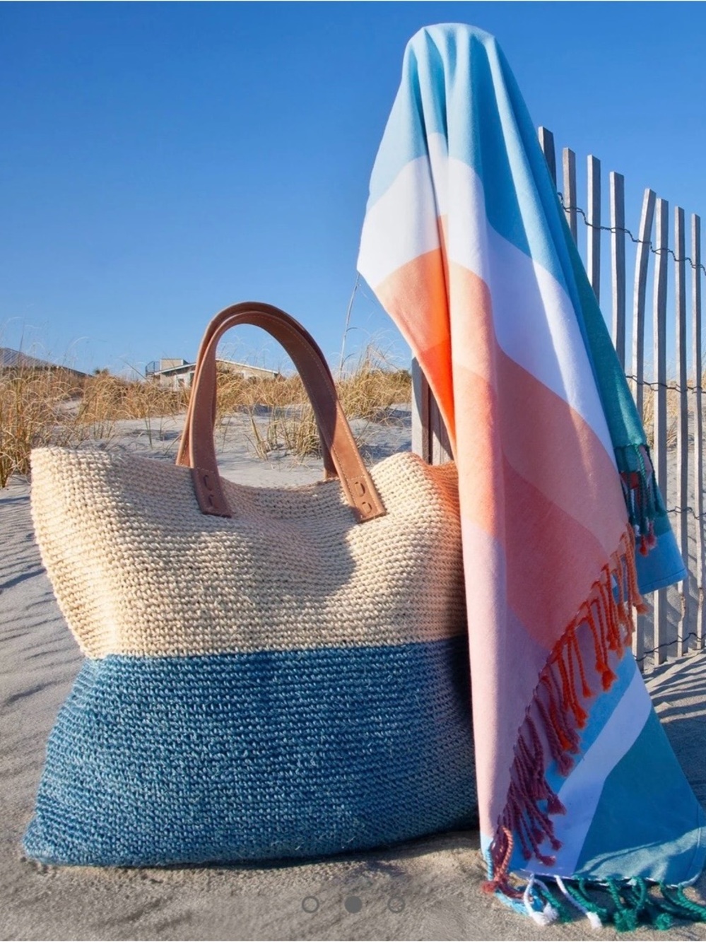 Kassatex Palomino Beach Bag | Blue